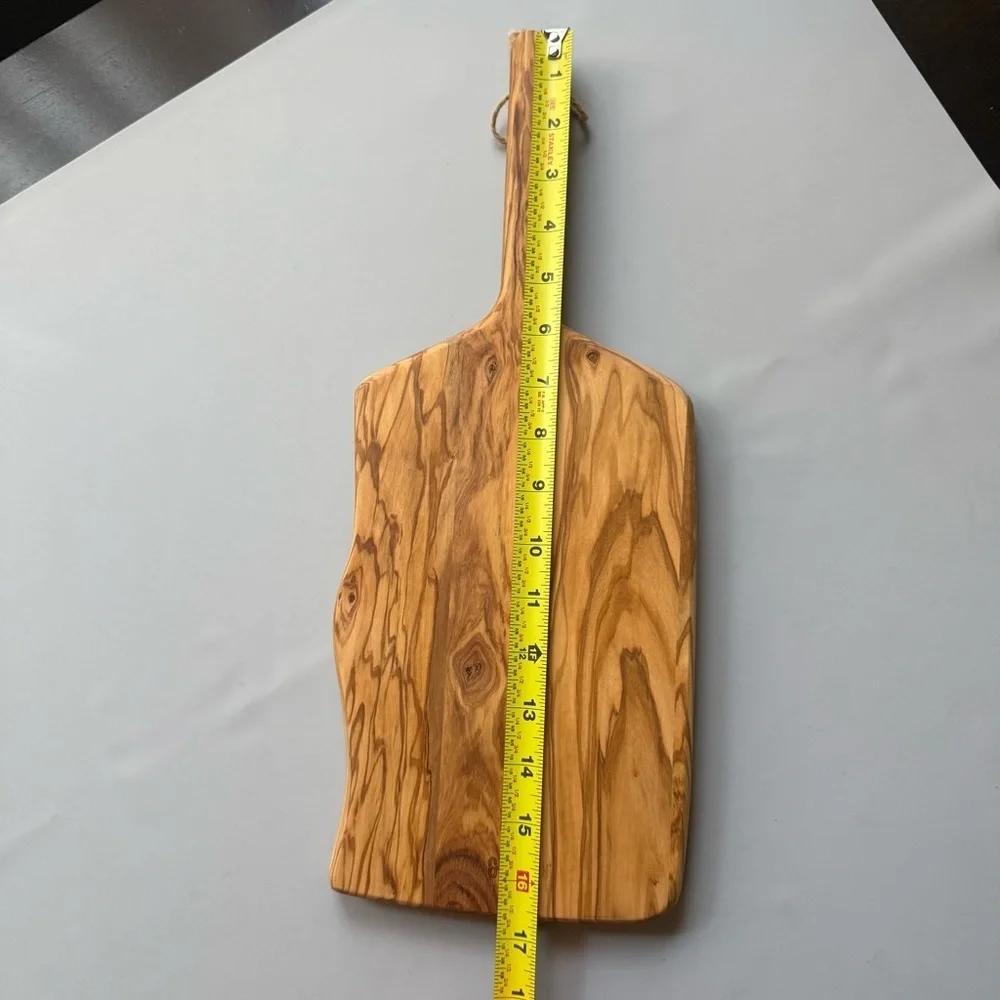 Rock & Branch Olive Wood Serving Paddle Charcuterie Board Natural Wood